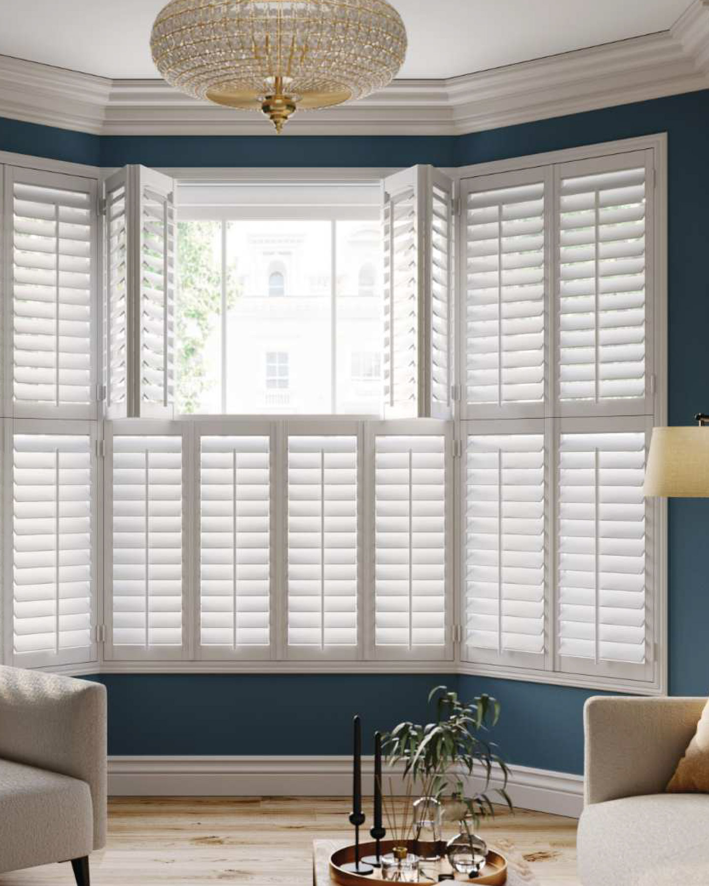 Double hung shutters